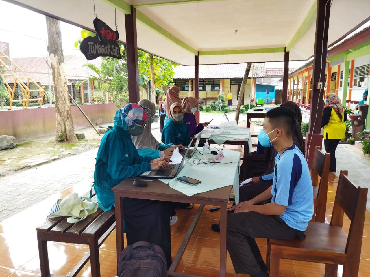 Program Vaksinasi Siswa SMPN 9 Purwokerto